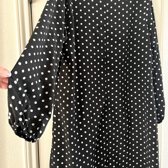 Emery Rose black with white polkadots all over.  Fun, worn twice.  Size large - Picture 3 of 4